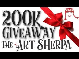 200K Art Sherpa Brush Giveaway sponsored by Silver Brush Limited