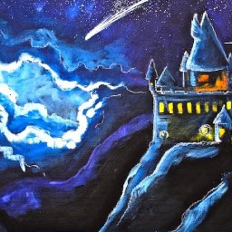 Hogwarts Castle  Acrylic Painting on Canvas for Beginners Angelooney