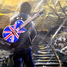 London is calling Angelooney Step by Step Acrylic Painting on Canvas for Beginners