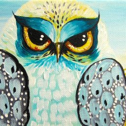 Grumpy Owl Beginner Acrylic Painting ASL