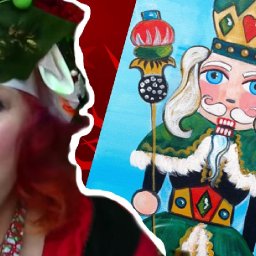 Nutcracker | Beginner Acrylic Painting tutorial | The Art Sherpa and Ginger Cook Live