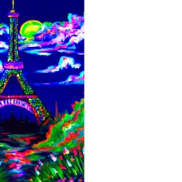 Blacklight Painting Party | How to Paint the Eiffel Tower | Art Sherpa