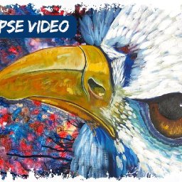 "FREEDOM" Time-lapse of an Eagle Painting amazing art Cinnamon Cooney