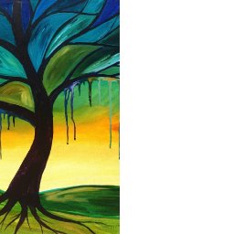 Tree Painting with Drips | Beginner Acrylic Painting Lesson