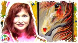 Spirit Horse | Beginning Acrylic Painting Lesson