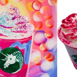 🐎 🎨  Starbucks Unicorn Frappuccino 🌈 🍧  DIY Acrylic Painting tutorial