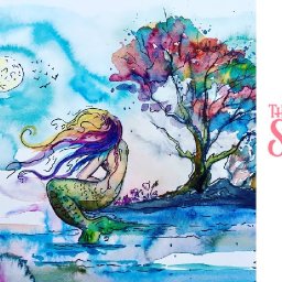 Mermaid Beginners step by step How to paint with watercolor The Art Sherpa