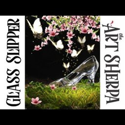 How to paint with Acrylic on Canvas Glass Slipper