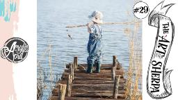 Little Boy Fishing on pier loose step by step Acrylic April day #29