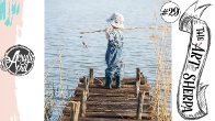 Little Boy Fishing on pier loose step by step Acrylic April day #29