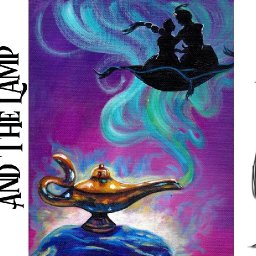 Aladdin 2019 acrylic painting tutorial for beginners step by step