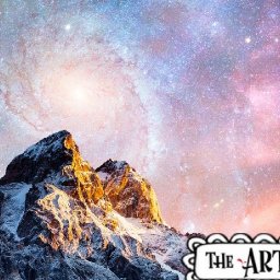 Easy Galaxy and Mountain Acrylic painting tutorial step by step Live Streaming