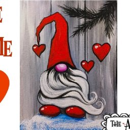 Easy Love Gnome Acrylic painting tutorial step by step Live Streaming