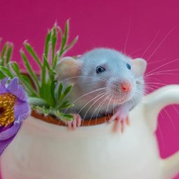 Rat in a Flower cup Easy Acrylic painting tutorial step by step Live Streaming