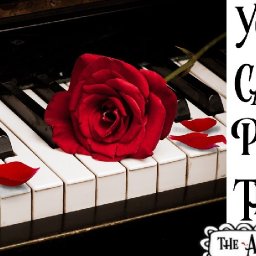 Piano and Red Rose Acrylic painting tutorial step by step Live Streaming