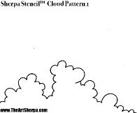 Cloud Pattern 1 - SherpaStencil™