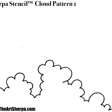 Cloud Pattern 1 - SherpaStencil™