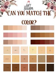 Match the color worksheet 