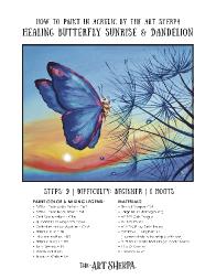 Blue Butterfly and Dandelion 