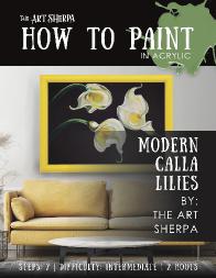 3 Calla lilies minibook step by step 