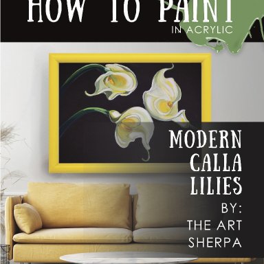 3 Calla lilies minibook step by step 