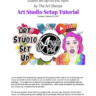 Art Studio Guide 