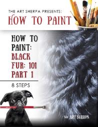 How to paint Black Fur Big Art quest Blue black fur Short 