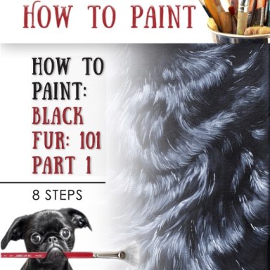 How to paint Black Fur Big Art quest Blue black fur Short 