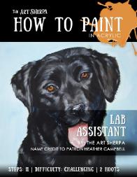 Black labrador Minibook Step by step 