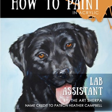 Black labrador Minibook Step by step 