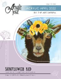 Baby Goat Flower Crown Acrylic April Day 23 TAS 220423