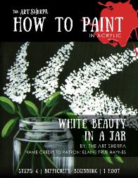 White Lilacs In Mason Jar TAS220609 