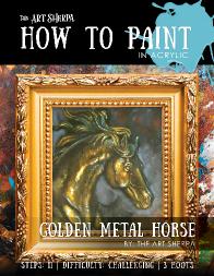 Golden Metal Horse