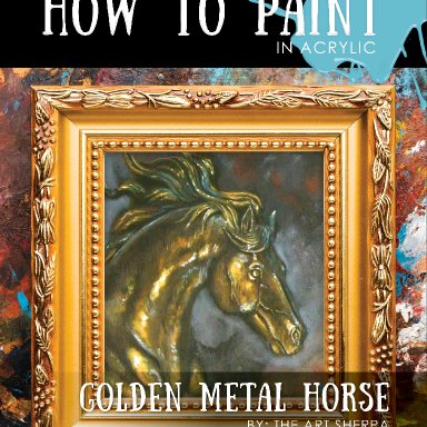 Golden Metal Horse