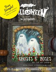 Cute Ghosts In A Garden Window