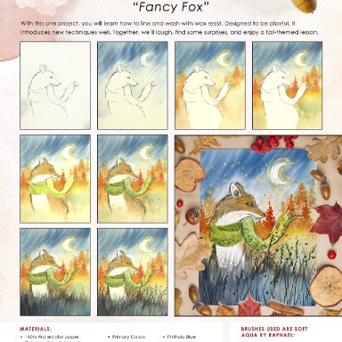 Fancy Fox step by step lifebook TBT 