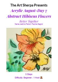 Abstract Hibicus Flowers