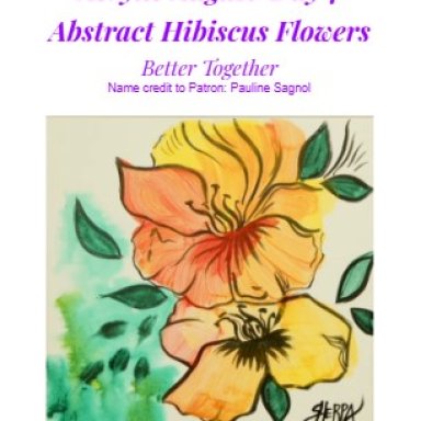 Abstract Hibicus Flowers