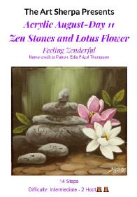 Zen Stones and Louts Flower