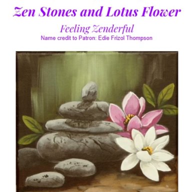 Zen Stones and Louts Flower