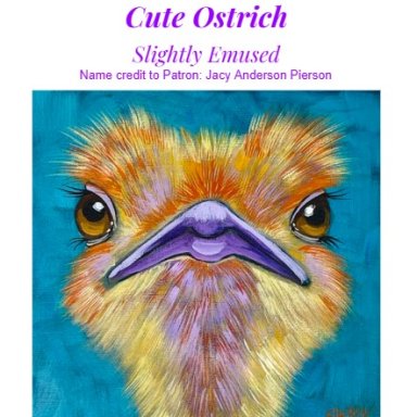 Cute Ostrich