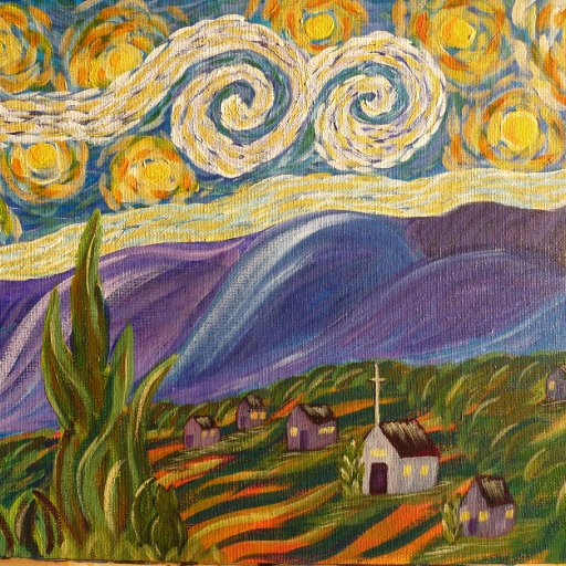 Art Sherpa - Starry Night Vincent Van Gogh