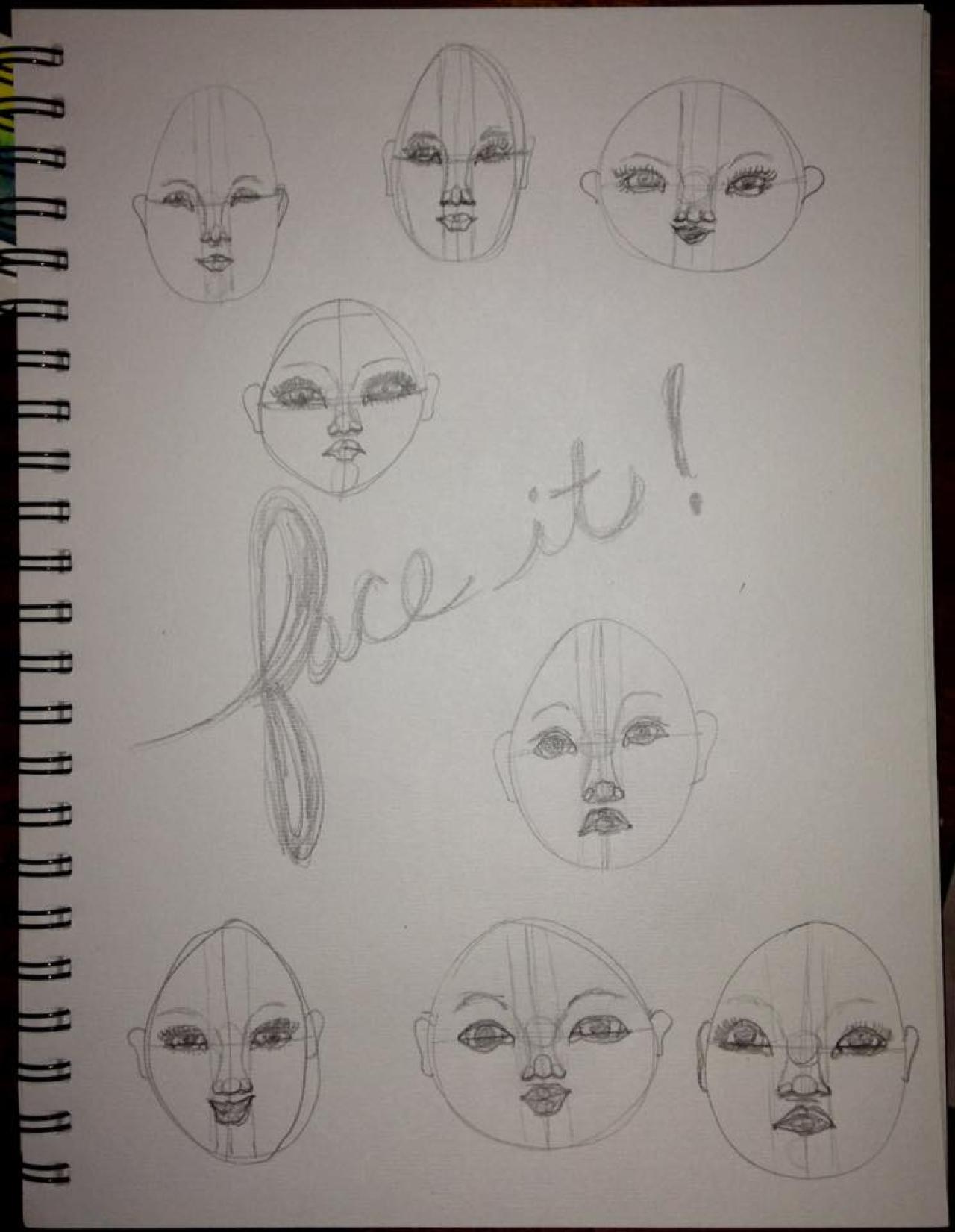 Drawing Faces Mini Quest - Gallery - DonnaF | The Art Sherpa