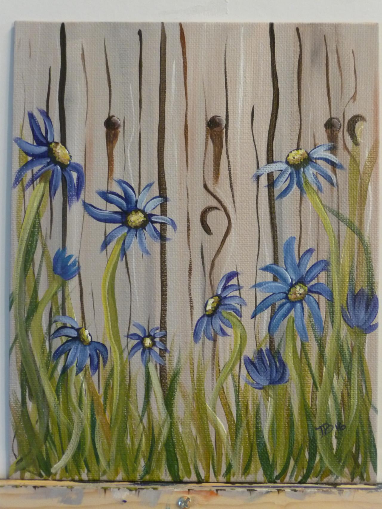 Painting With Jane Flowers On The Fence.Jpg - Gallery - Tricia B ...