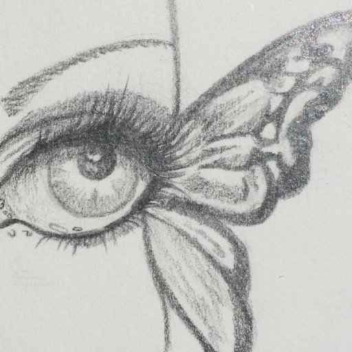 Butterfly Eye Sketch