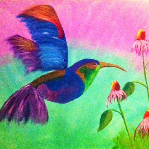 6th Painting - Hummingbird - May 2016