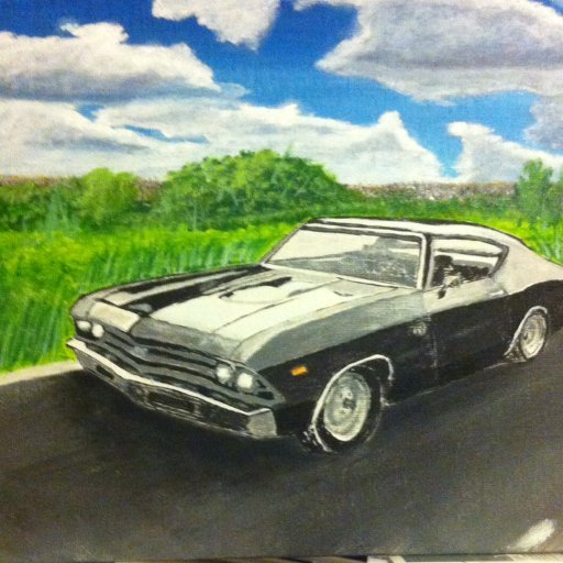 8x10 Acrylic - 69 Chevelle