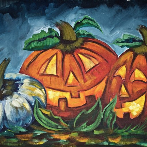 Pumpkins Jack-o-Laterns - Halloween