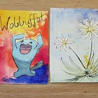 Wobbuffet and daisies