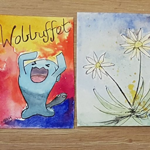 Wobbuffet and daisies